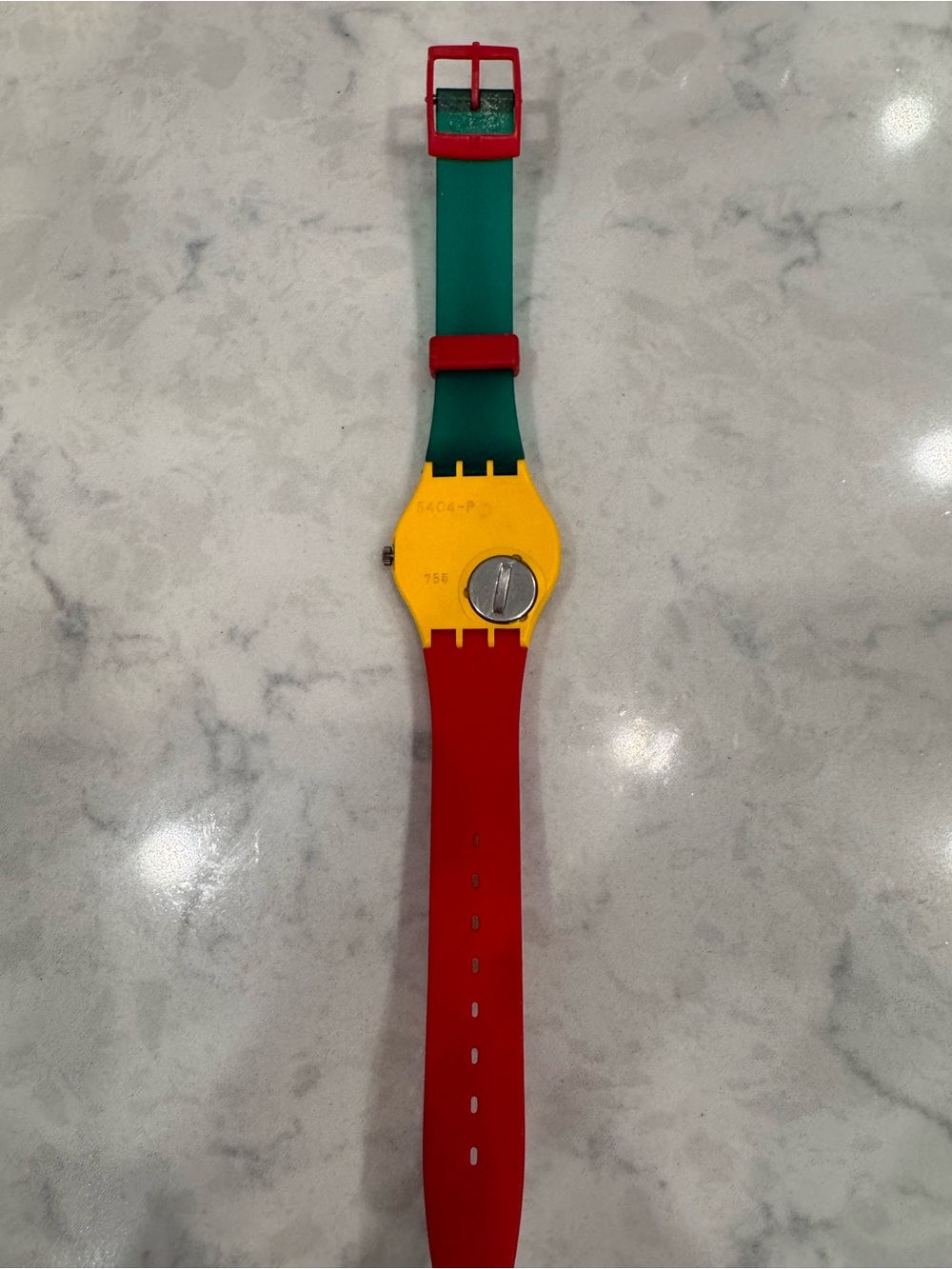 Vintage 1985 Swatch McGregor GJ100 Plaid Unisex Watch - Picture 5 of 11